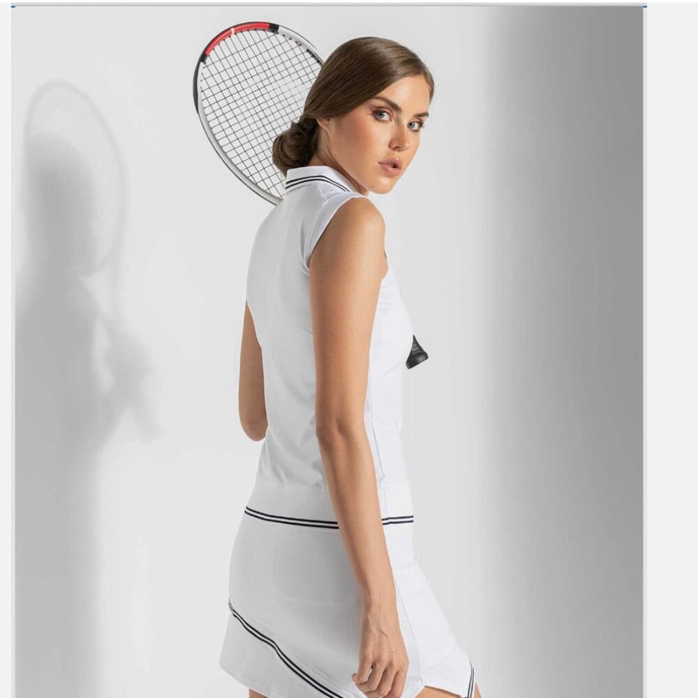 Inphorm Chloe Skirt Skort Asymmetrical Tennis Prep Pickleball Golf Activewear - Picture 2 of 16